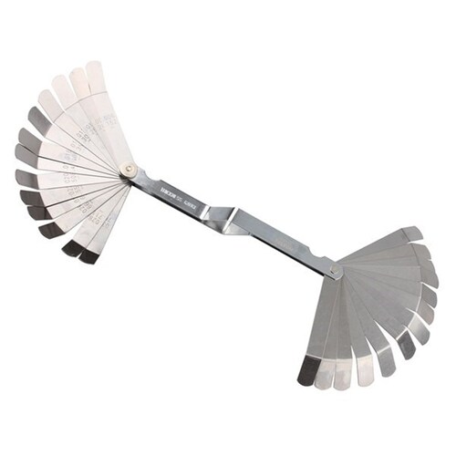 Toledo Feeler Gauge Cranked 26 Blade Metric/Imperial 0.127-0.762Mm (0.005In-0.030In) 301157
