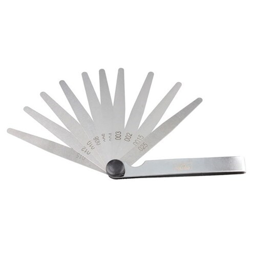 Toledo Feeler Gauge Tapered 10 Blade Imperial (Size Range: 0.0015In-0.025In) 301158
