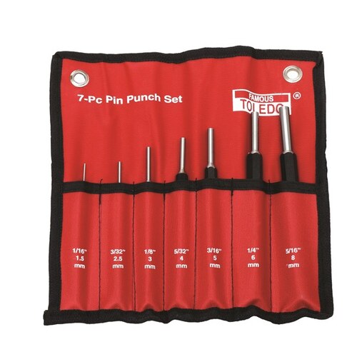 Toledo Heavy Duty Pin Punch Set - 7 Pc 301181 301181