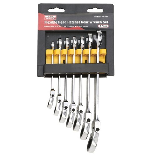 Toledo  Flex Head Ratchet Wrench Set Metric    301404 301404