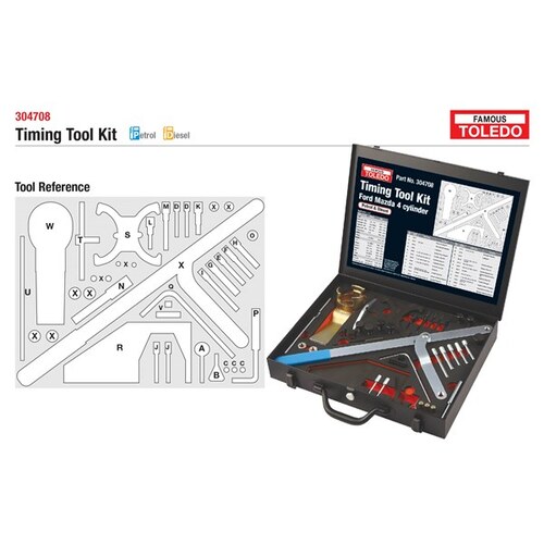 Toledo Timing Tool Kit Suits Ford & Mazda 304708 304708