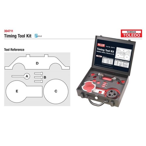 Toledo Timing Tool Kit Suits Holden Astra & Vectra 304711 304711