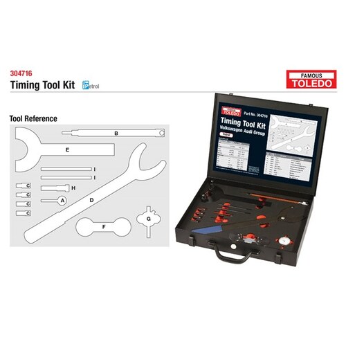 Toledo Timing Tool Kit Suits Audi Skoda Volkswagen 304716 304716