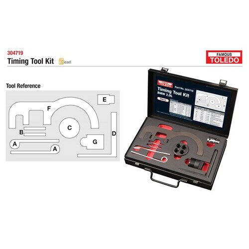 Toledo Timing Tool Kit Suits Various Bmw 304719 304719