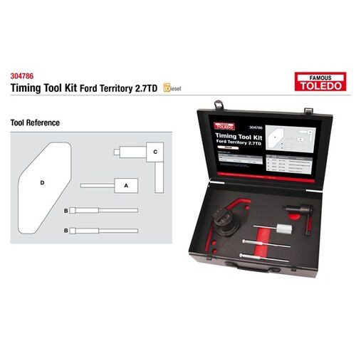 Toledo Timing Tool Kit Suits Ford Territory 2/7l Tdi Diesel 304786 304786