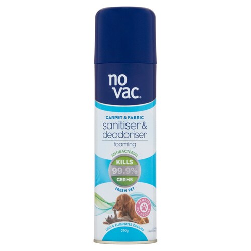 No Vac Foaming Sanitiser And Deodoriser Fresh Pet 290G 31150 Aerosol