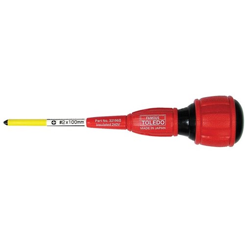 Toledo Screwdriver Insulated Phillips #2x100mm 321960 321960