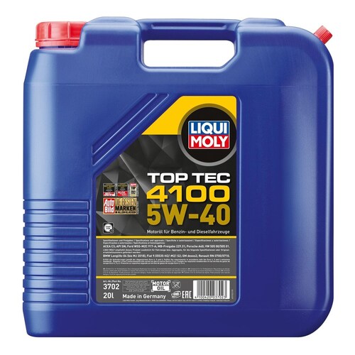 Liqui Moly Top Tec 4100 5W-40 Engine Oil - 20L (3702)