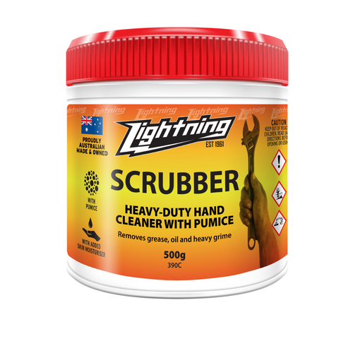 Lightning Scrubber Heavy Duty Hand Cleaner with Pumice 500G 390C