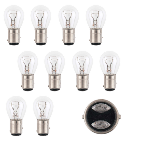 Narva 12V 21/21W BAY15d Offset Pins Globes (10 Pack) 47005