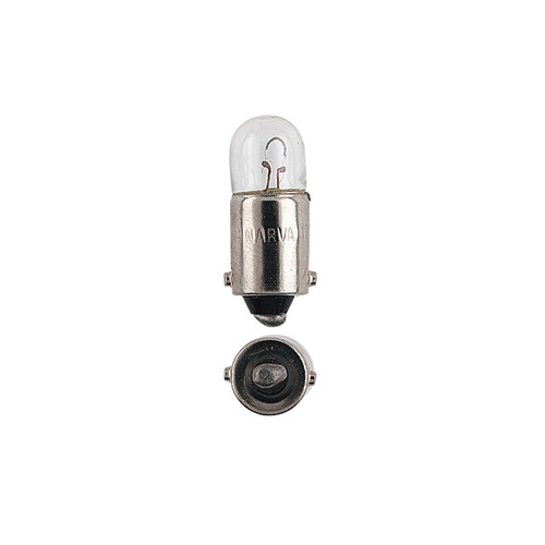 Narva Globes (box Of 10) Ba9s T-8.5mm Bayonet Single Contact 23mm Long 12v 2w 47230
