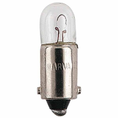 Narva Globes (box Of 10) Ba9s T-8.5mm Bayonet Single Contact 28mm Long 12v 4w 47233