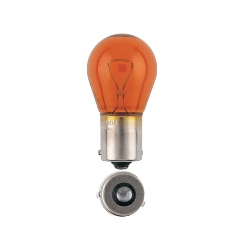 Narva 12V Py21W 21W Bay15D Amber Globes - Twin Pack Pair 47384BL