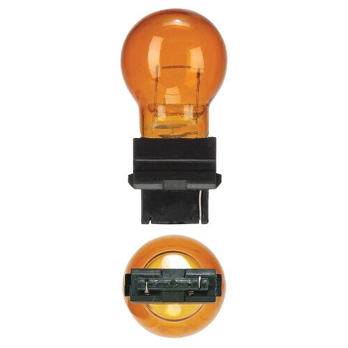 Narva 12V 27W Py27W W2.5 X 16D Amber Wedge Globes - Twin Pack Pair 47556BL