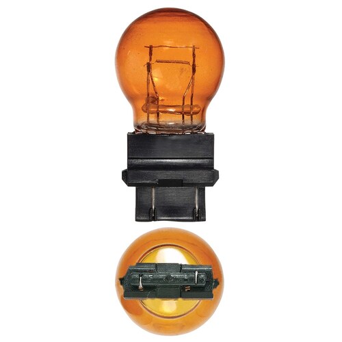 Narva 12V 27/7W Py27/7W W2.5 X 16Q Amber Wedge Globes - Twin Pack Pair 47558BL