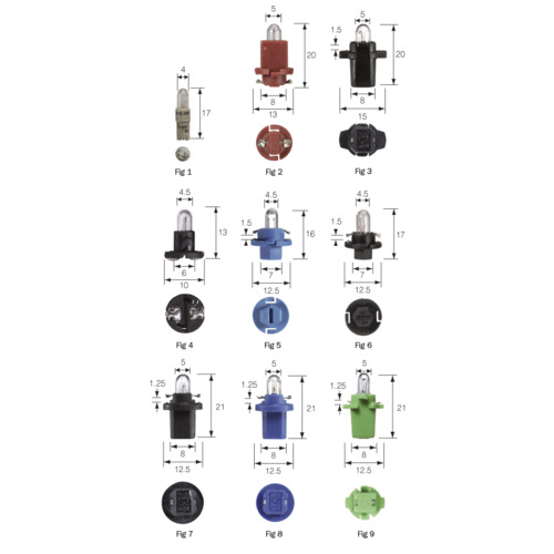 Narva D/pan Glb 24v 1.2w Bx8.5d (10) 47786