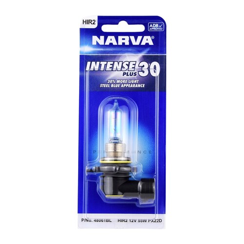 Narva 12V Hir2 55W Plus 30 Halogen Headlight Globe Single 48061BL