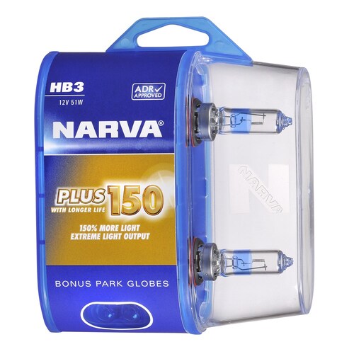 Narva Hb3 12V P20D Plus 150 Twin Pack Pair 48383BL2