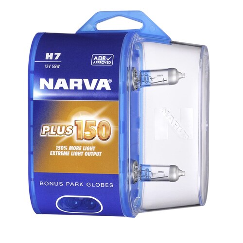 Narva H7 12V 55W Px26D Plus 150 Twin Pack 48386BL2
