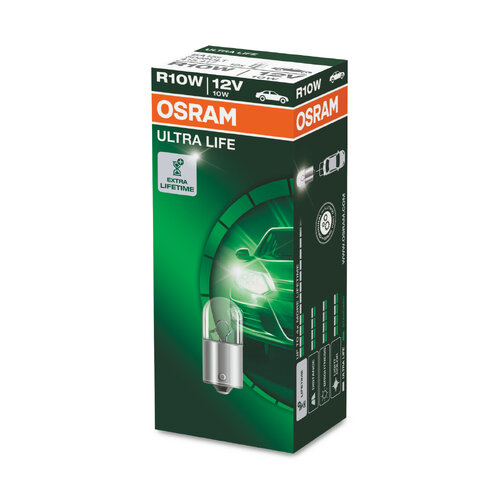 Osram Globe Ultra Life (1) Bayonet Ba15s 12v 10w 5008ult