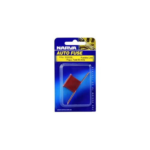Narva 50A Red Long Tab Fusible Link L-Type 50 Amp Single - 53250BL