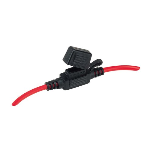 Narva In-Line Mini Blade Fuse Holder with Waterproof Cap and LED Indicator - 54412BL