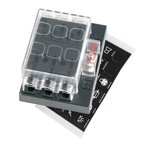 Narva 6-Way Standard ATS Blade Fuse Block - 54431