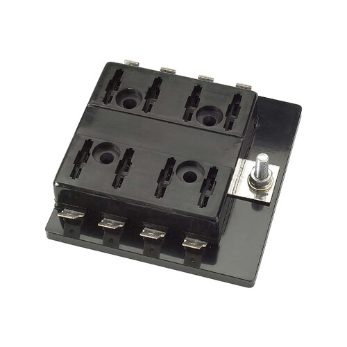 Narva 8-Way Standard ATS Blade Fuse or Plug-In Type Circuit Breaker Block - 54432