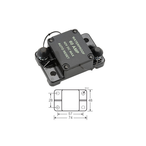 H/DUTY C/BREAKR 60A AUTO RESET
