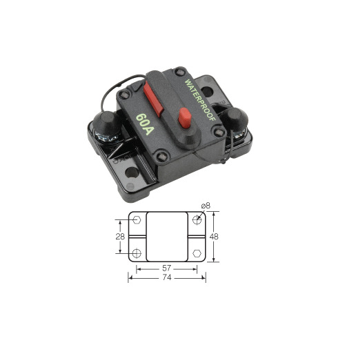 Narva H/duty C/breakr 100a Man Reset 55964
