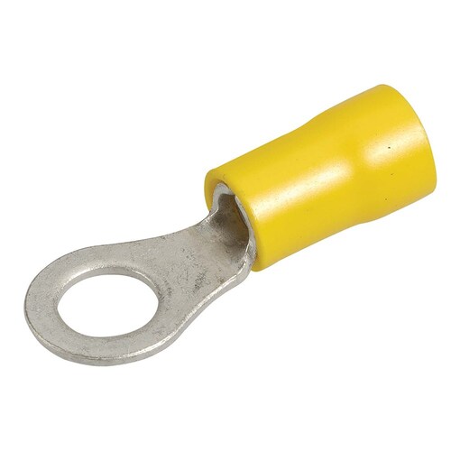 Narva 6.3mm Ring Terminal Yellow Pack of 12 - 56088BL