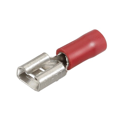 Narva 6.3 x 0.8mm Female Blade Terminal Red Pack of 100 - 56134