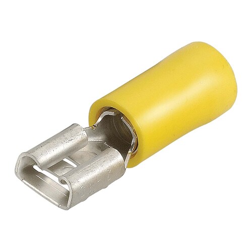Narva 5-6mm Female Blade Terminal Yellow Pack of 100 - 56138