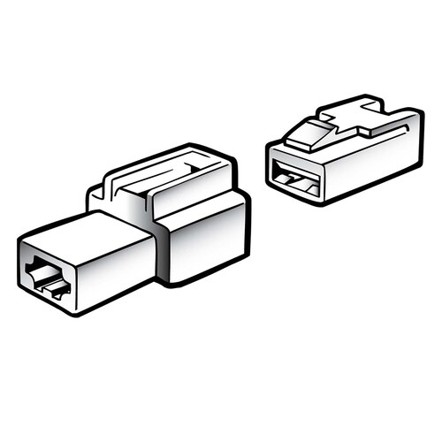 Narva 1 Way Male Quick Connector Housing Pack of 2 - 56271BL
