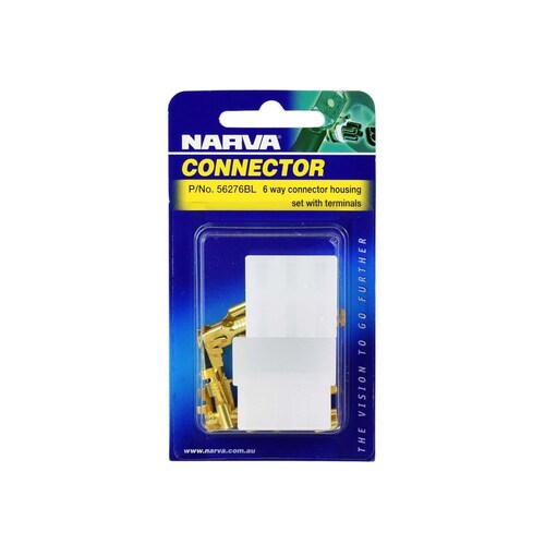 Narva 6 Way Male Quick Connector Housing Pack - 56276BL