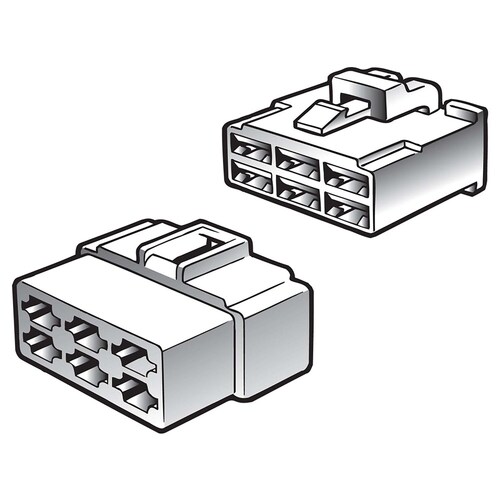 Narva 8 Way Male Quick Connector Housing 2 Pack 56278BL