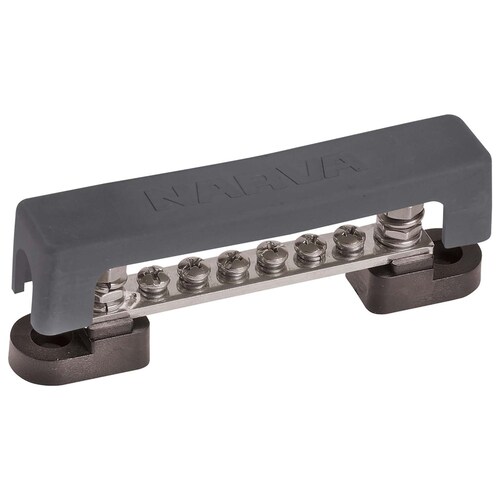 Narva 6P Multi-Purpose Bus Bar Black 56284BL