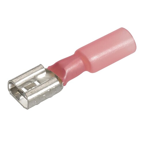 Narva 6.3 x 0.8mm Adhesive Lined Female Blade Terminal Red - Pack of 20 (56328BL)