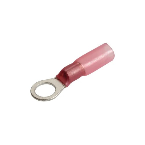 Narva 2.5-3mm Adhesive Lined Ring Terminal Red 3/16" Diameter - 20 Pack (56360BL)