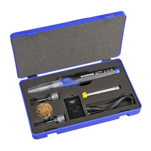 Narva 50w Rechargeable Soldering Iron Kit 56394 