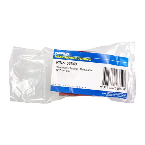 Narva 12.7mm Red Heatshrink Tubing - 1.2m Length