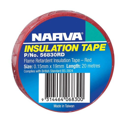 Narva 19mm Flame Retardant Insulation Tape Red - 56830RD
