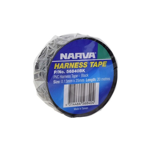 Narva 25mm Black PVC Harness Tape - 56840BK