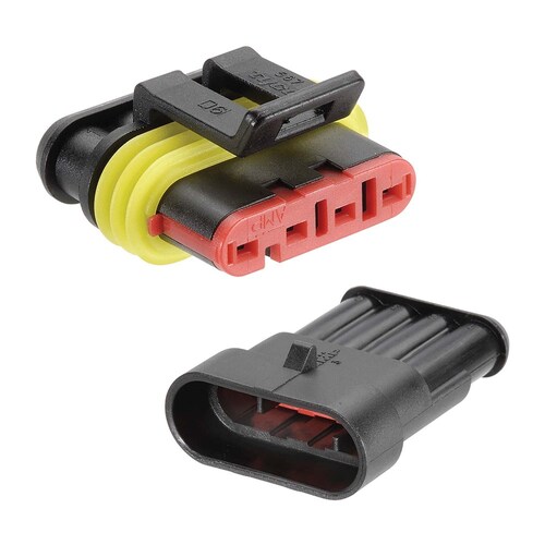 Narva 4-Way Amp Super Seal Connector Housing Kit - 2 Pack (57524BL)