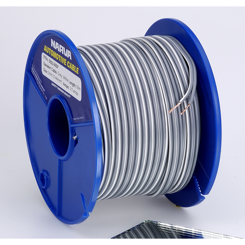 Narva Cable Twin Core Speaker 2mm 2.5amp (50) 5822-50SP