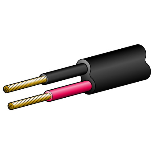 Narva Cable 5mm 25amp Red Black Narva (30) 5825-30TW