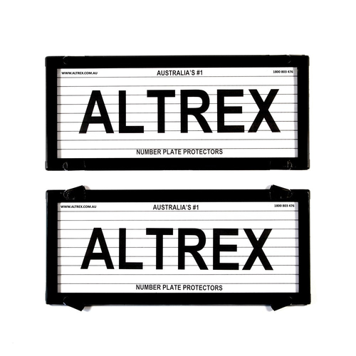 Altrex Number Plate Protector Covers Black 5L