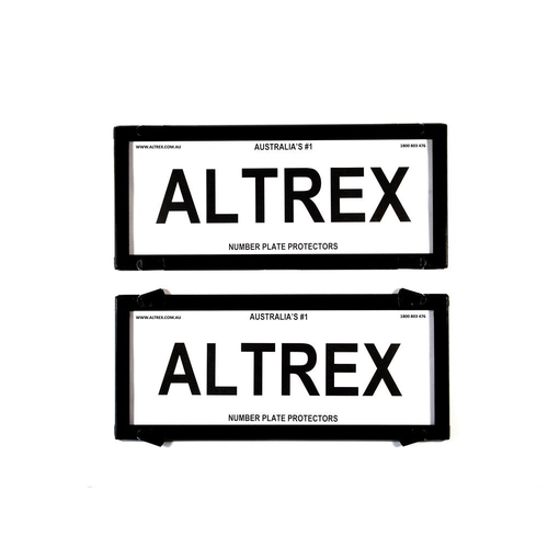 Altrex Number Plate Protector Covers Black 314x134mm 5NL