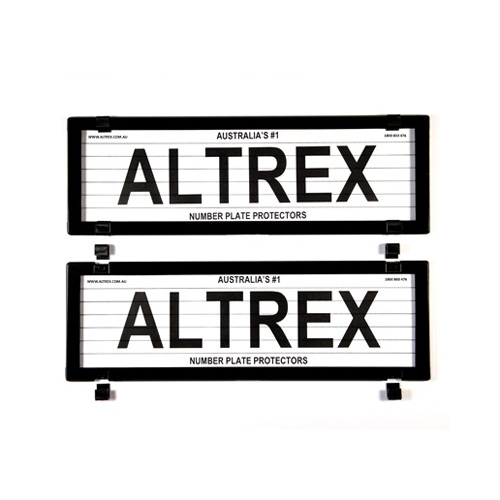 Altrex Number Plate Protectors 5 Figure Slimline Black Lines *VIC only* 5VSL *check plate size*