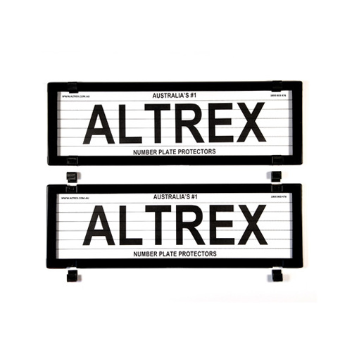 Altrex  Number Plate Protectors - Ultimate 5 Figure Vic Slimline Black Lined    5VSL  